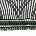 Passadeira Listrado Retangular Monaco Algodão Cinza Interna 0,5x1,6m Artesanal Teares