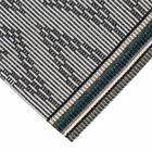 Passadeira Listrado Retangular Monaco Algodão Cinza Interna 0,5x1,6m Artesanal Teares