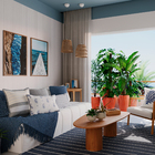 Passadeira Listras Azul 45x160cm