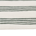 Passadeira Listras Crú com Oliva 1x0,5m Artesanal Teares