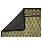 Passadeira Retangular Listras Preto Áreas Internas 0,66x1,8m Lancer