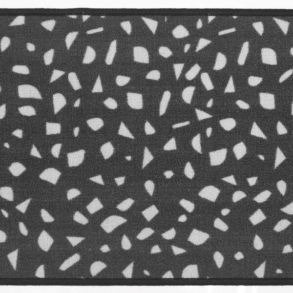 Passadeira Para Cozinha Cleankasa 50cm X 1,2m Terrazzo Black