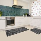 Passadeira Para Cozinha Cleankasa 50cm X 1,2m Terrazzo Black