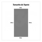 Passadeira para Quarto Preto 1,2m x 66cm com Aplicação em EVA