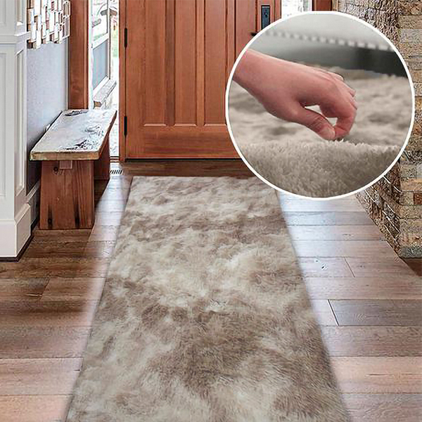 Passadeira Para Quarto/sala 0,50 X 2,00 Pelo Alto Nude Casen