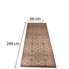 Passadeira Persa Antiderrapante Indiano Vermelho Casa Dona