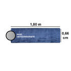 Passadeira Pratatêxtil 0,66m X 1,80m Antiderrapante. Azul