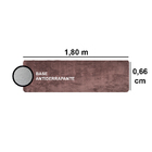 Passadeira Pratatêxtil 0,66m X 1,80m Antiderrapante. Caramelo