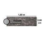 Passadeira Pratatêxtil 0,66m X 1,80m Antiderrapante. Cinza Es