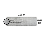 Passadeira Pratatêxtil 0,66m X 2,30m Antiderrapante. Prata