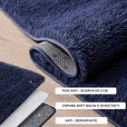 Passadeira Quarto Felpudo Peludo Cinza 60 X 180 Cm