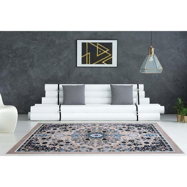 Passadeira Renaissance Atenas 35 Taupe 0,57x1,80m - J Serrano