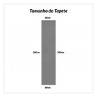 Passadeira Sisal Antiderrapante 3m x 66cm Estampado Arabesco