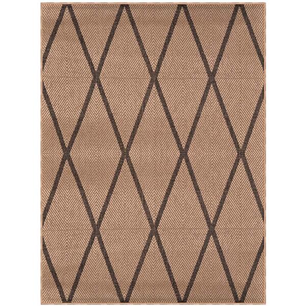 Passadeira Sisal Eco Nature Geo 77 Bege-chumbo 0,57x1,80m - J