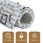 Passadeira Tapete Antiderrapante Soft Antimofo M128 65x1,00