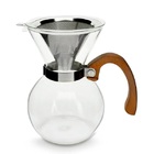 Passador De Cafe Vidro E Coador Em Inox 650ml Mimo Style Vd20