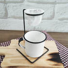 Passador Suporte De Café Aramado Individual Mini Coador De Pa