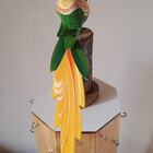 Pássaro Arara Amarela No Toco (38 Cm)