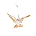 Pássaro Decoração Natal Pendurar Árvore 7cm Transparente