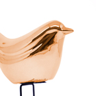 Pássaro Decorativo Em Cerâmica Rosê 12x12x5 Cm - D'rossi