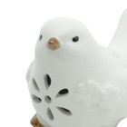 Pássaro Decorativo Lyor De Cerâmica Branco 4178