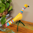 Pássaro Madeira Zé Crente Ilha do Ferro - Amarelo / Pé Verde