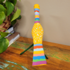 Pássaro Madeira Zé Crente Ilha do Ferro - Amarelo / Pé Verde