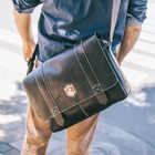 Pasta Executiva De Couro Italiano Para Viagem E Notebook 15.6