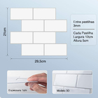 Pastilha Adesiva 3d Alto Relevo Decorativa Lorben Lavável Res