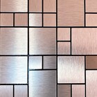 Pastilha Adesiva Metálica M103 Bronze Escovado 30x30cm Cozinha