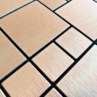 Pastilha Adesiva Metálica M103 Bronze Escovado 30x30cm Cozinha