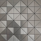 Pastilha Adesiva Metálica M77 Prata Escovado 30x30cm Cozinha