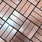 Pastilha Adesiva Metálica M85 Bronze Escovado 30x30cm Cozinha