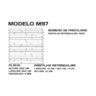 Pastilha Adesiva Metálica M97 Prata Escovado 30x30cm Cozinha