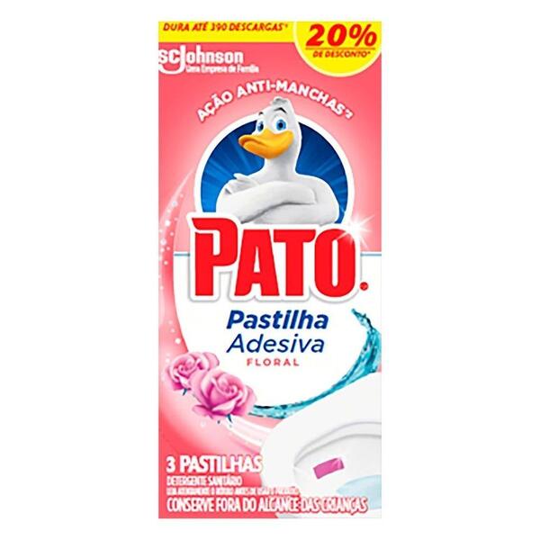 Pastilha Adesiva Pato Floral 8 Embalagens Com 3 Unidades