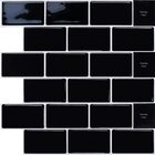 Pastilha Adesiva Resinada Metro Black 26x30cm Cozinha/ Banhei