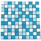 Pastilha Adesiva Vidro Azul 30 X 30cm Ds10018
