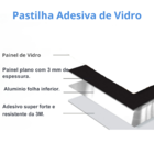 Pastilha Adesiva Vidro Decoração Banheiro Cozinha Espelhado
