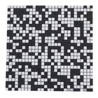 Pastilha Autoadesiva AL900 Preta 30,5x30,5cm Glass Mosaic