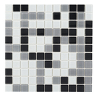 Pastilha Autoadesiva Vidro Realescla Cinza 30x30 Vidro Real