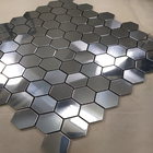 Pastilha Autoadesiva Metal Alumínio AL1012 28,5x28,cm Glass Mosaic