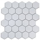 Pastilha Autoadesiva Metal Alumínio Branco 28,5x28,cm Glass Mosaic