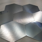 Pastilha Autoadesiva Metal Alumínio Prata 29x30cm Glass Mosaic