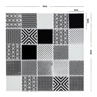 Pastilha Branca e Preta Tradição 31x31cm Van Gogh