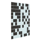 Pastilha Branco e Preta 30x30cm Vidro Real