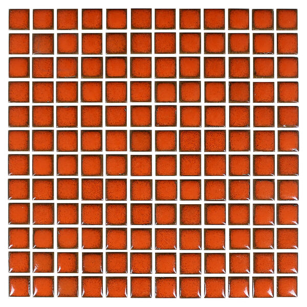 Pastilha Cerâmica Nefertiti Laranja 2x2 Placa 30x30cm - 10120