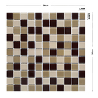 Pastilha Cristal MIX2514 30x30cm Glass Mosaic