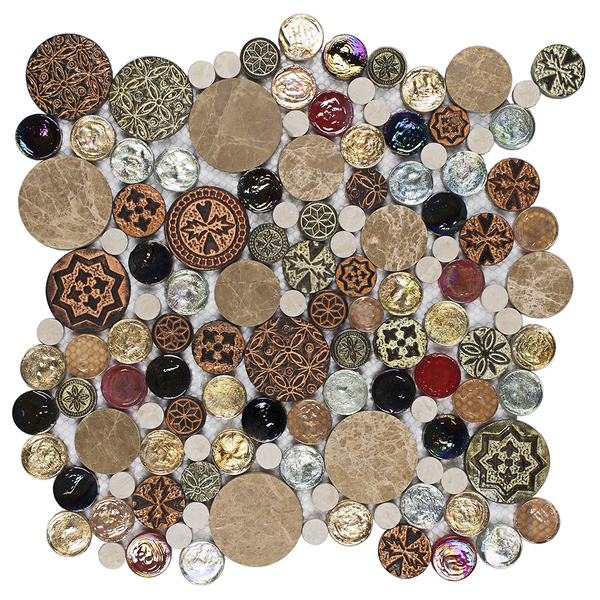 Pastilha Dali DL02 29,5x29,5cm Glass Mosaic