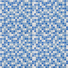 Pastilha de Pedra e Vidro 1,5x1,5cm GS300 Azul Glass Mosaic