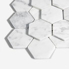 Pastilha De Pedra Hexagonal (mármore Carrara)